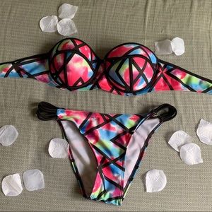 Two piece swim-suit